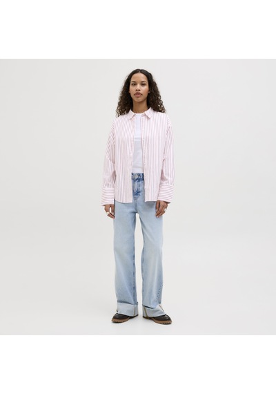 Jack & Jones Kadin Relaxed Fit Uzun Kollu Poplin Gömlek - Caro - 12270951 Morning Glory