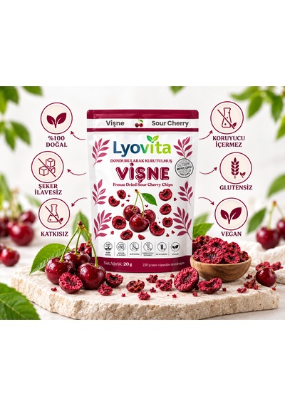 Vişne Dondurularak Kurutulmuş Freeze Dried 20 G
