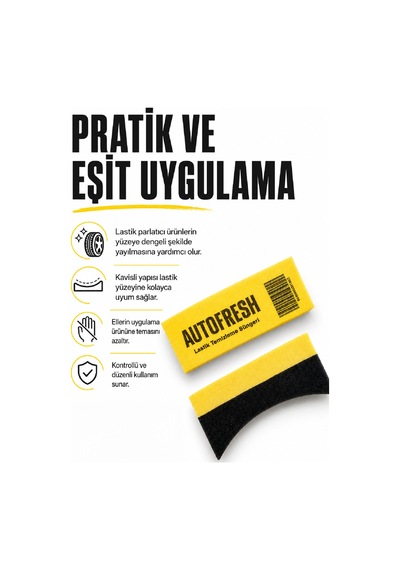Oto Lastik Parlatma Süngeri Tampon Parlatıcı Ve Lastik Bakım Uygulama Süngeri