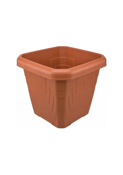 Kare Dış Mekan Saksısı 43x43x40 Cm Büyük Boy Plastik Bahçe Saks
