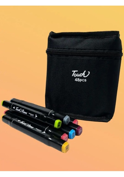 Touch Raven Çizim İçin Marker Seti 48 Parça 155674640 Gri