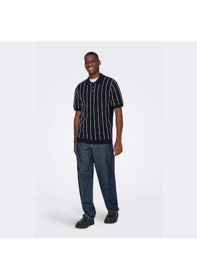 Only & Sons Saim Erkek Lacivert Polo Tişört 22037080-dsp Lacivert
