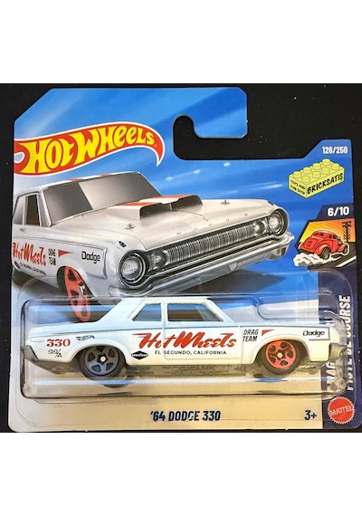 Hot Wheels Tekli Arabalar '64 Dodge 330 Jjj64 Drag Racers Çok Renkli