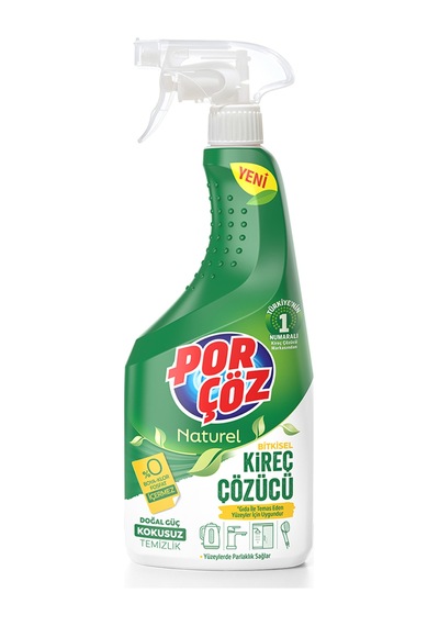 Porçöz Naturel Bitkisel Kireç Çözücü Sprey 750 Ml