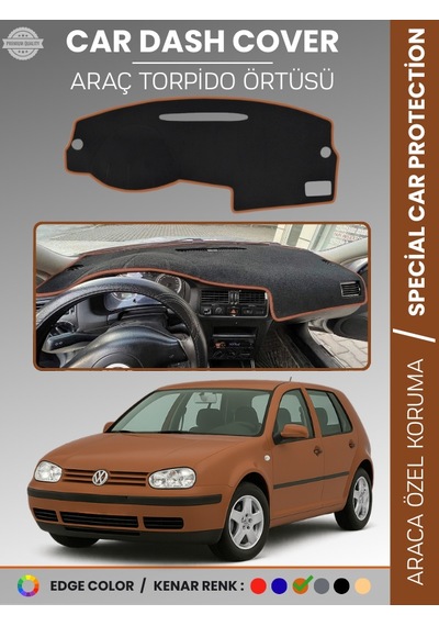 Volkswagen Golf 4 1997-2003 Torpido Örtüsü Ön Göğüs Koruma Tam Uyum Uv Koruma - 404 Stiloto