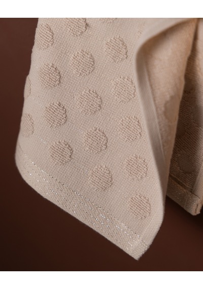 Puanty 2'li %100 Pamuk El Havlusu - Bej - 30x30 Cm 8684427342749 Çok Renkli