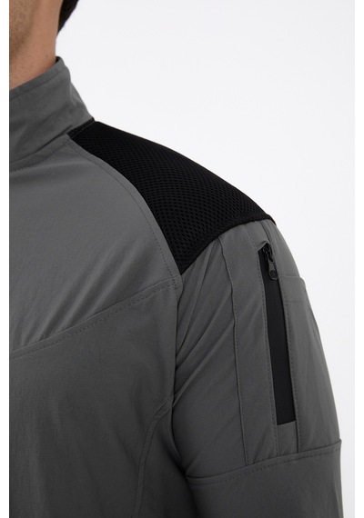 Camp Scoutland Camp137 Outdoor Tactical Su iticili Erkek Gri Taktik Sweatshirt