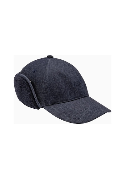 A.p.c Tommie Baseball Cap Yün Ve Denim Unisex Şapka Lacivert 56