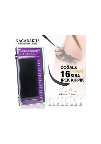 İpek Kirpik Mix L Kıvrım 0.12 L