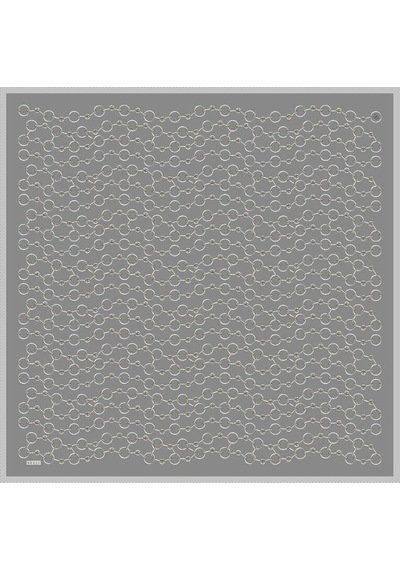 BELLİ Saf İpek Eşarp 4109d02 Twill İpek -0531 - 90 X 90 / Gri Gri