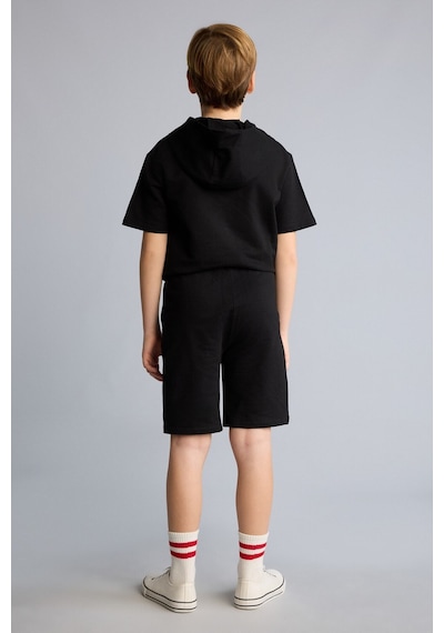 Defacto Sweatshirt Kumaşı 2li Takım Erkek Çocuk H0327a826smbk81 Siyah-bk81