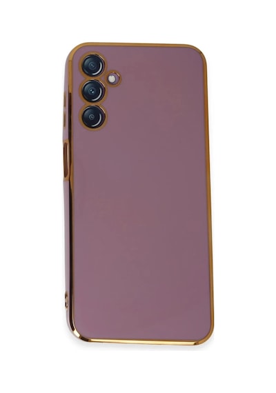 Samsung Uyumlu Galaxy M14 5g Uyumlu Kılıf Volet Silikon - Mor
