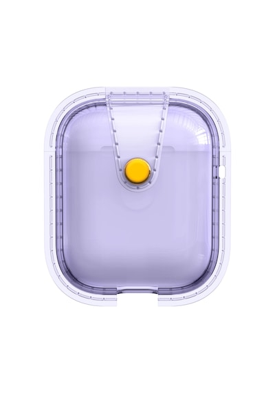 Apple Uyumlu  AirPods Zore Airbag 33 Darbelere Karşı Dayanıklı Magnetik Kılıf-mor Mor