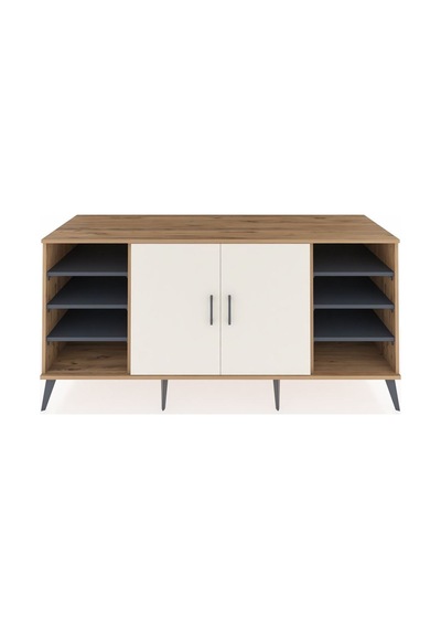 Kronos Konsol 9 Raflı 2 Kapaklı 176x59x83 Çam-aytaşı/antrasit Aytaşı/antrasit Kronos Konsol 9 Raflı 2 Kapaklı 176x59x83 Çam-aytaşı/antrasit Aytaşı/antrasit