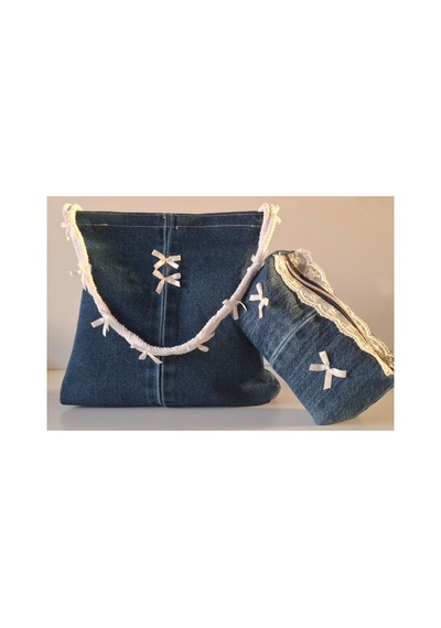 Tuttobene Deny Denim Fiyonklu Pinterest Omuz Çantası Tb042