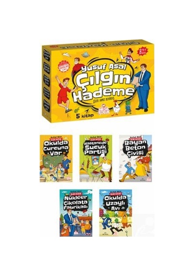 Çılgın Hademe Seti 5 Kitap + Soru Kitapçığı / Yusuf Asal