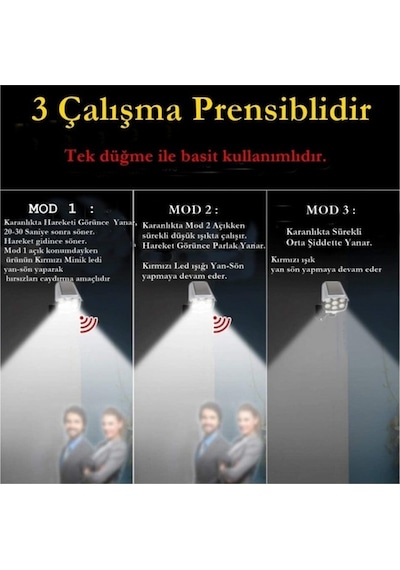 77 Led Hareket Sensörlü Kumandalı Güneş Enerjili Solar Bahçe Lamp 77 Led Hareket Sensörlü Kumandalı Güneş Enerjili Solar Bahçe Lamp