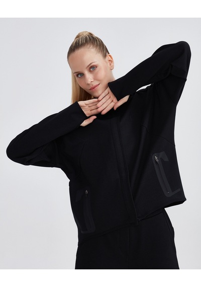 Skechers W 2Xı-Lock Full Zip Hoodie Sweatshirt Kadın Siyah Fermuarlı Eşofman Üstü S232209-001 Skechers W 2Xı-Lock Full Zip Hoodie Sweatshirt Kadın Siyah Fermuarlı Eşofman Üstü S232209-001