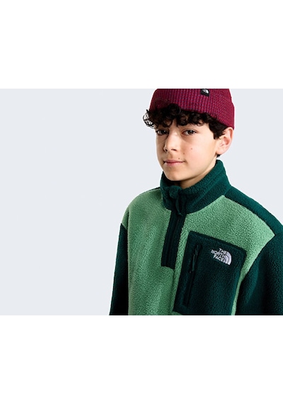 The North Face Teen Yumıorı 1/4 Zıp Jacket Çocuk Outdoor Çeyrek Fermuarlı Polar Üst Nf0a8j61jzx1 Mavi