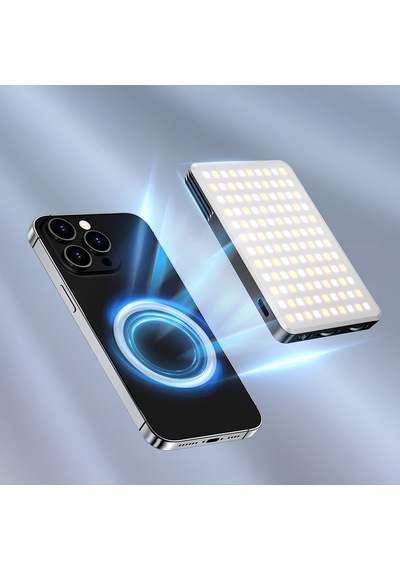 Jmary Fm-168r Magnetik Dolgu Led Telefon Aydınlatma Işığı Siyah