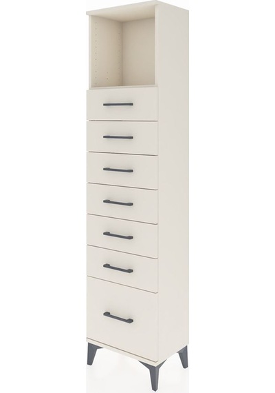 Arges Dolap Tek Raflı 7 Çekmeceli 44x30x182 Aytaşı-aytaşı Aytaşı