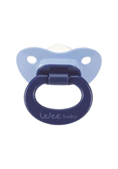 Wee Baby Mat Gövdeli Damaklı Uçlu Emzik No:3 Yoğun Akış 18+ Ay Lila - Yeşil