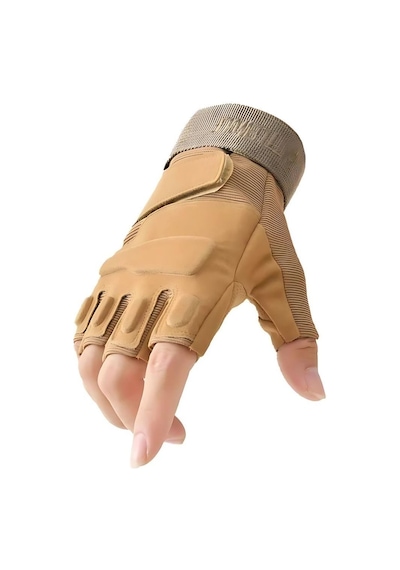 Single Sword Unisex Spor Ve Outdoor Yarım Parmak Eldiven Sürüş Eldiveni