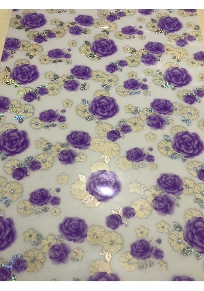 ŞEFFAF DESENLİ 80cm x 190cm MASA ÖRTÜSÜ 1.7mm KALIN PVC KAYMAZ MA