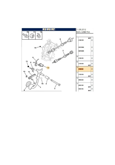 Debriyaj Teli Fiberi Partner 212822-mh14015