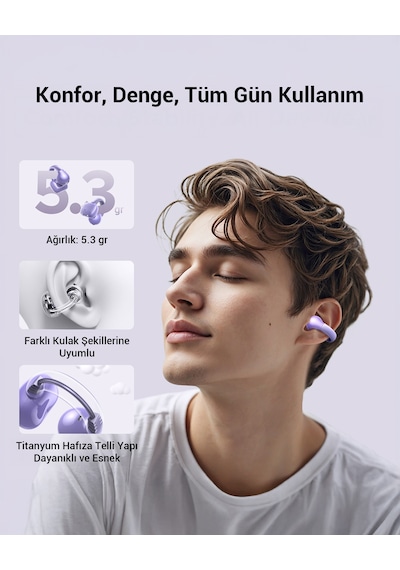 Ugreen Hitune S3 True Clip Bluetooth 5.4 Kulak İçi Kulaklık Ugreen Hitune S3 True Clip Bluetooth 5.4 Kulak İçi Kulaklık