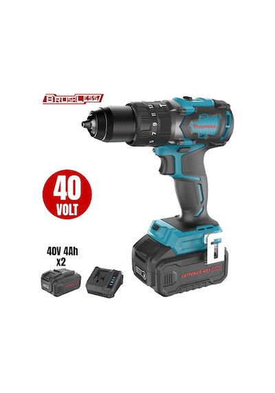Kömürsüz Akülü Darbeli Vidalama Li-ion 40v 90nm - K-catpower4401set-4ah