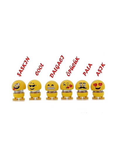 Zıp Zıp Kafalar Sevimli Kafa Sallayan Emojiler Çılgın Kafalar