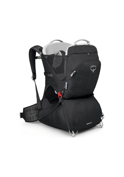Osprey Poco Slt Unisex Çocuk Taşıyıcı Hafif, Katlanabilir, Airscape Destekli, Güneş Korumalı Bebek Kanguru Siyah