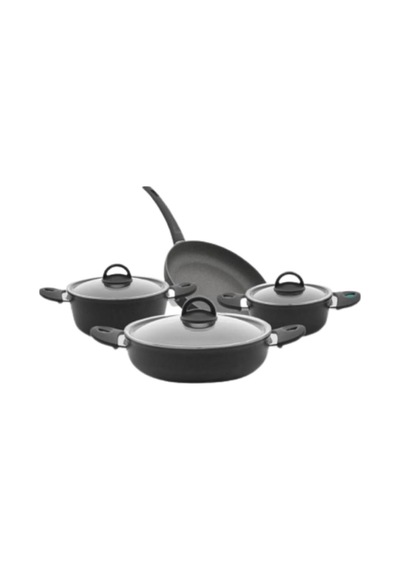Leggno Neo2121Set04 7 Parça Granit Set 18 CM & 22 CM Derin Tence