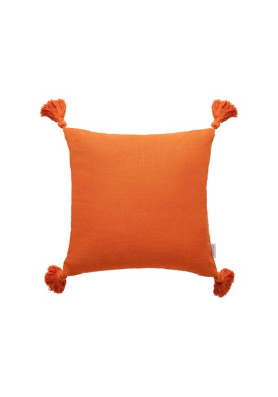 Mudo Home Alba Kırlent Püsküllü Turuncu 45x45
