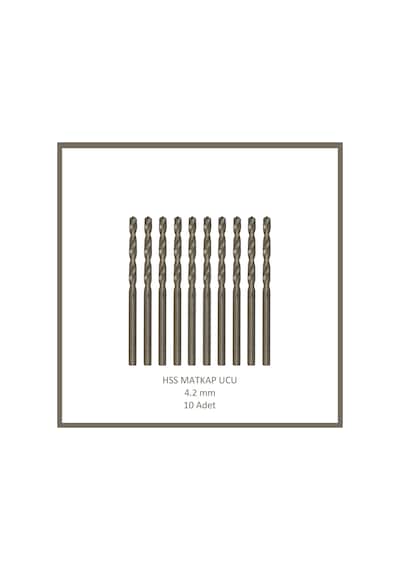 Hss Matkap Ucu 4,2 Mm, Metal, Ahşap, Plastik İçin 10 Adet