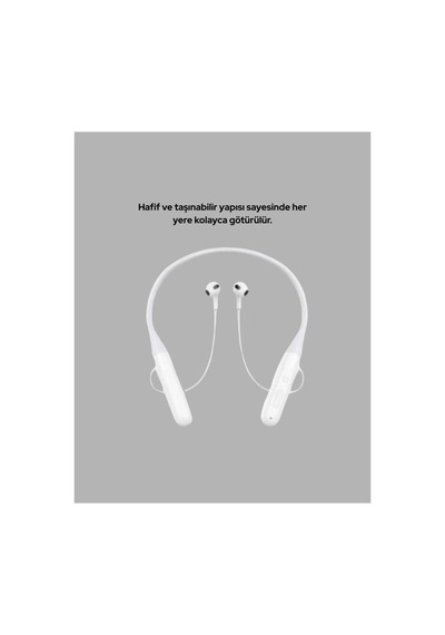 100 Saat Pil Ömrü Boyun Askılı Bluetooth Kablosuz Kulaklık - Karbul4523-2858 Renkli