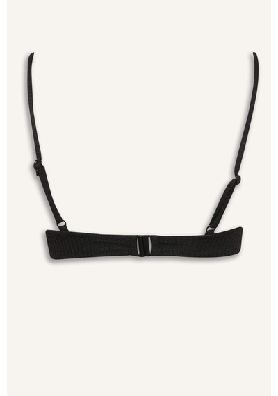 Defacto - Regular Fit Bürümcük Siyah Bikini Üstü B7207AX24SM Siyah