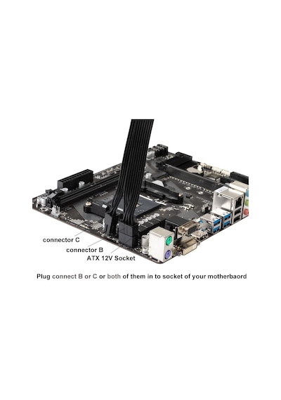 Alfais 4695 Eps 12V Cpu Dişi To Atx 8+4 Pin Power Supply Çevirici