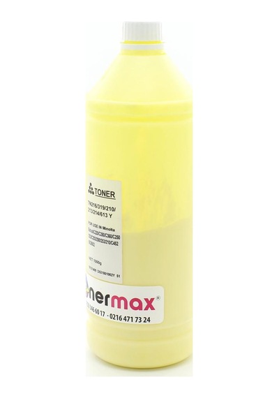 Minolta Renkli Toner Tozu Sarı 250Gr./ Tn216 / Tn221 / Tn319 / T