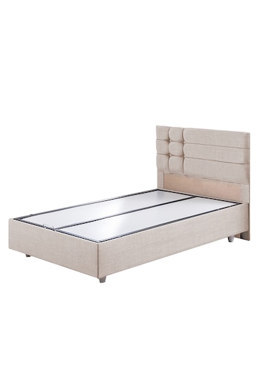 Viyana İkili Set, Viyana Tek Kişilik Baza Başlık Seti Krem 90 x 190