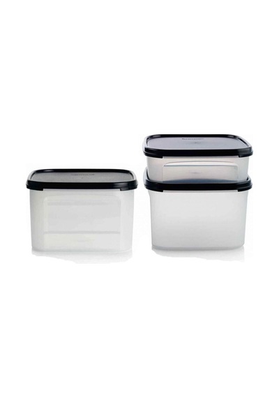 Modüler Set Siyah 3 Lü 1,1 Lt-2,6 Lt-4 Lt Siyah - 110625621 Siyah