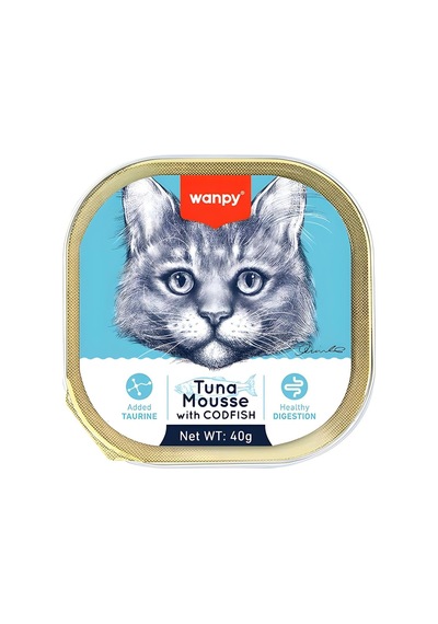 Ton Ve Morina Balıklı Alutray Yaş Kedi Maması 40gr X 6 Adet