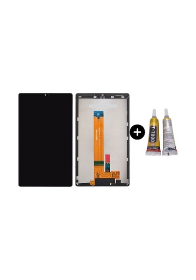 Samsung Galaxy Tab A7 Lite Sm-t220 Uyumlu Hk Dokunmatik Set Siyah + B7000