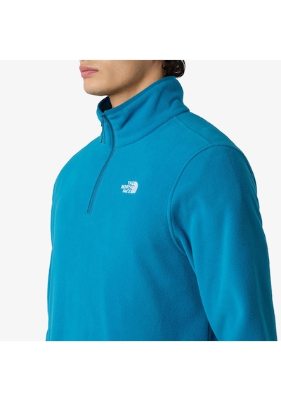 The North Face Glacier Fleece Erkek Mavi Dik Yaka Sweatshirt Mavi