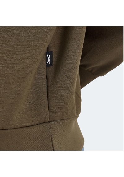 Slazenger VIDAL Oversize Kadın Dik Yaka Oversıze Haki Sweatshirt