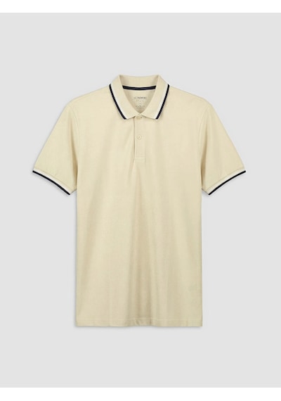 LC Waikiki Lcwaıkıkı Classic Bej Polo Yaka Pike Erkek Tişört Beıge