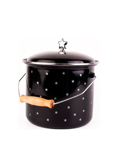 Star Emaye Bakraç 20cm 3litre Siyah