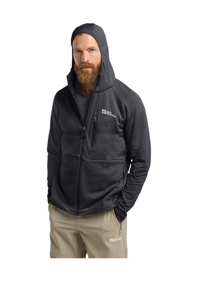 Jack Wolfskın Jack Wolfskin Kolbenberg Hooded Fz Erkek Gri Polar Ceket 6350 Antrasit