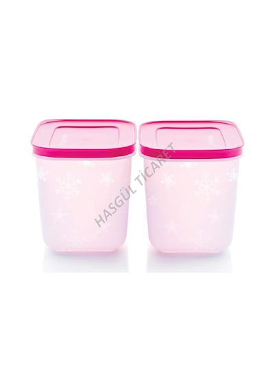 Tupperware Alaska Set 2 X 11 Litre Buzluk Dondurucu Saklama Kabı N1140707 Pembe
